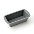 Molde de silicona rectangular gris con asas pequeñas sobre un fondo blanco - Molde de Pan Rectangular