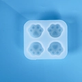 Molde de silicona mini pata de gato de 4 cavidades para colgantes de resina DIY - Mini Molde De Pata De Gato De 4 Piezas (02)