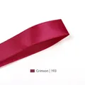9mm burgundy satin ribbon with ribbed texture for gift boxes color code 193 - 9mm x 100 Yards / Scarlet (193)