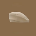 Classic beige beret wool painter hat with SKULL STUDIO branding for autumn winter - Basic Style/No Decor / Plain Off-white