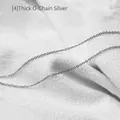 Polished silver stainless steel thick rolo link chain necklace accessory without pendant - Thick Cable Chain (60cm) / Silver