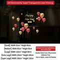 2025 Happy New Year static window sticker with red and gold balloon designs - Super Large 160*120cm