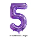 Número 5 Morado