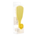Lemon yellow silicone scalp massage brush with long handle in retail display packaging - PVC Box / Lemon Yellow