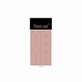 French manicure guide stickers with 8 white curved stencils on a pink backing card - French Arc Style (P-001)