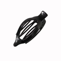 Minimalist black plastic banana clip hair accessory for women with a glossy finish - Glossy Black