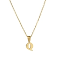 Buchstabe Q Gold