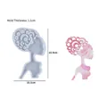 Afro woman head coaster resin silicone mold for DIY crafts with 22.9x15.1cm dimensions - NO.3 African Woman Silhouette-Large