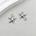 Ciondoli a stella marina in lega vintage per la creazione di gioielli marini - Stella Marina Oceano Argento Antico 14*17mm