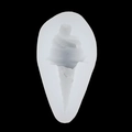 Translucent silicone mold featuring a detailed ice cream cone and waffle texture design - Style 1-Ice Cream Cone / Clear