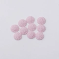 Close-up of ten 12mm pink resin crystal druzy charms with textured finish for jewelry - 12mm / Pink (26)