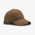 Minimalist soft top cotton baseball cap in deep brown with adjustable strap - Adjustable / Caramel color
