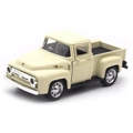 Modellino pick-up vintage scala 1:32 in lega color crema con paraurti cromati - Beige