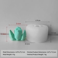 3D tulip flower silicone mold for DIY candles and succulent shaped soap making - Cactus J-0690