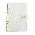 Carpeta transparente de 6 anillas verde claro para accesorios de pintura de diamante - Libro de almacenamiento / Verde