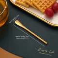 13cm long gold stainless steel spoon for coffee and dessert in refined scene - Stirring Spoon / 130mm / Gold