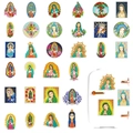 Set de imanes para nevera de pintura de diamante DIY con Virgen de Guadalupe religiosa - Nuestra Señora de Guadalupe (Juego de 30)