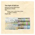 Set of 20 oil painting style washi tape rolls with 2m length for DIY scrapbooking - Oil Painting Path