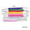 Juego de 10 herramientas de modelado de fondant multicolores con bolígrafos de talla de 16,8 cm - Juego de 10 Piezas de Talla de Color