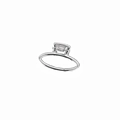 Minimalist silver oval hollow metal hair claw clip with a polished chrome finish - Silver Oval