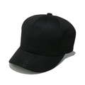 Detalle de gorra de béisbol de malla negra que muestra el tejido transpirable - M(56-58cm) / Negro