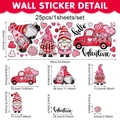 Stickers de la Saint-Valentin avec camion et gnomes en format 90x30cm pour décor - Gnomes & Camion de Coeurs (CT24Y11166T_R)