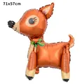 Cute reindeer foil balloon for Christmas party decoration in size 71x57cm - 3D Reindeer / 71x57cm