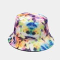 Bob réversible avec motif tie-dye et imprimé 3D pour protection solaire estivale - M (56-58cm) / Réversible / Tie-Dye Mode de Rue Multicolore (33#)