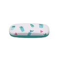 Chic portable hard glasses case featuring a minimalist cactus and heart pattern design - Heart Cactus