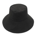 Sombrero de pescador negro para hombre con malla transpirable y ala ancha para exteriores - Ala Ancha Negro