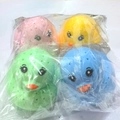 Set of four colorful duckling squeeze toys in pink, yellow, green, and blue colors - Bath Duck 4pcs Set