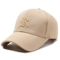 Beigefarbene Baseballkappe mit R-Stickerei und New York-Detail an der Seite - Verstellbar / Khaki