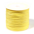 Bright yellow 0.8mm braided cord roll for Chinese knot DIY and jewelry making crafts - 0.8mm Diameter (Approx. 90m/Roll) / Yellow