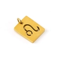 Golden Leo zodiac symbol pendant necklace made of high-quality stainless steel - Leo