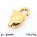 18K gold vacuum plated stainless steel lobster clasp 13x5mm for jewelry making - 13x5mm / Gold