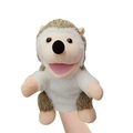 Simpatico burattino a mano di riccio in peluche per storie interattive e spettacoli. - riccio / 25cm