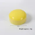Slow rebound PU foam squishy toy toast in yellow, diameter 6cm and weight 14g - Small Round Yellow Bread