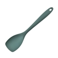 Cucharón de silicona verde oscuro con mango ergonómico y orificio para colgar cocina - Cuchara de ensalada mediana