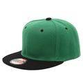 M (56-58cm) Green Top Black Brim