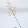 Tige de feuille artificielle à paillettes or champagne SA23812 pour Noël, 20x65cm - Grande Branche (SA23812) / 65cm