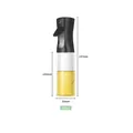 300ml glass oil sprayer bottle with black plastic pump head and transparent body - Black 300ml Plastic Style