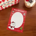 Cute red Christmas dog card 9.5x14cm for gift packaging and holiday decoration - Christmas Puppy Backing - Type 1