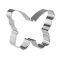 Emporte-pièce papillon en acier inoxydable avec finition métallique argentée polie - Papillon