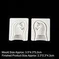 3D Schachspringer Fondant Silikonform Set für Kuchendekoration und Backzubehör - 4# Springer / Grau