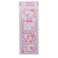 Pink and purple glitter stickers featuring cute bears and rabbits from Pink Pompom collection - Pink - Heart Rabbit