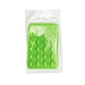 Tapete de succión de silicona verde con 24 agujeros en bolsa de empaque transparente - Embalaje Independiente 6.8g (Favor Indicar Color)