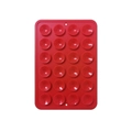 Red 24-hole square silicone suction cup phone sticker with non-slip adhesive mount - Thickened Style (24-Suction Cup) / Red