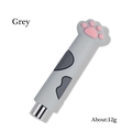 Detailed macro view of gray cat paw magnetic nail art tool with pink silicone pad - Gray
