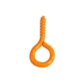 Colorful eye screw hook in bright orange finish for DIY jewelry and keychains - Orange