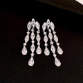 12# Argento-Trasparente-Nappa in Zircone (Perno in Argento Sterling 925)